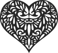 Heart art - DXF SVG CDR Cut File, ready to cut for laser Router plasma